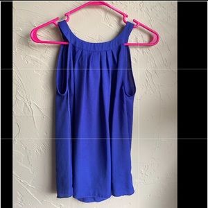 Blue back tie tank